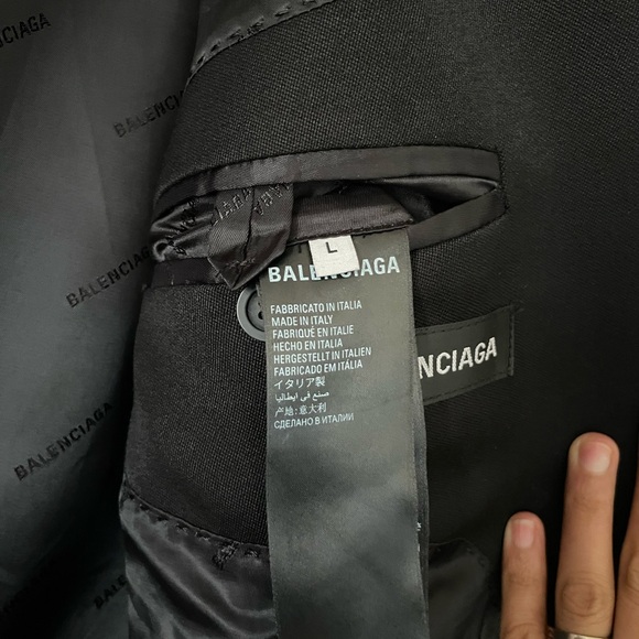 Balenciaga Double-breast Folded Blazer. - Picture 6 of 13